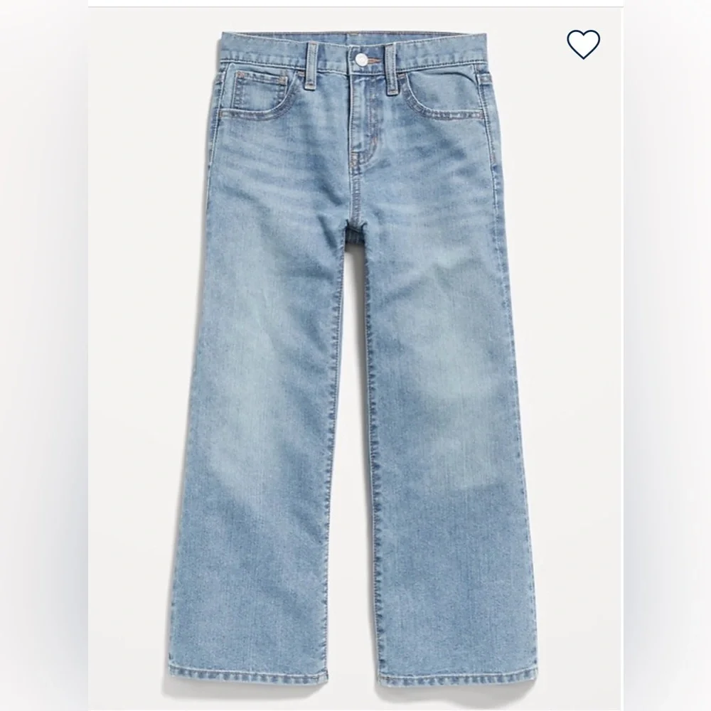 Old Navy High Waisted Baggy Wide Jeans for Girls Size 10 NWT